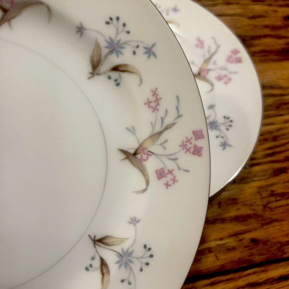 12 Vintage MEITO LUCILLE 6.5" Bread Plates 1960s Japan Floral PRISTINE EXCELLENT - Picture 10 of 16